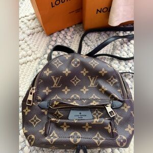 Louis Vuitton Brown and Black Crossbody Bag 8inch